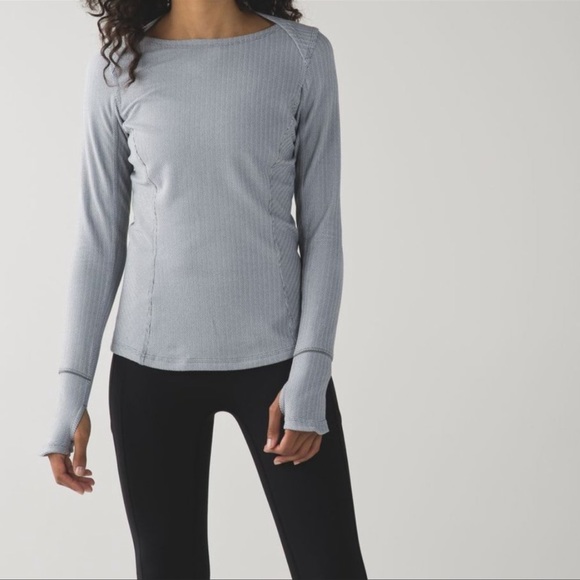 lululemon athletica Tops - lululemon Kanto Catch Me Long Sleeve Gray Shirt 6